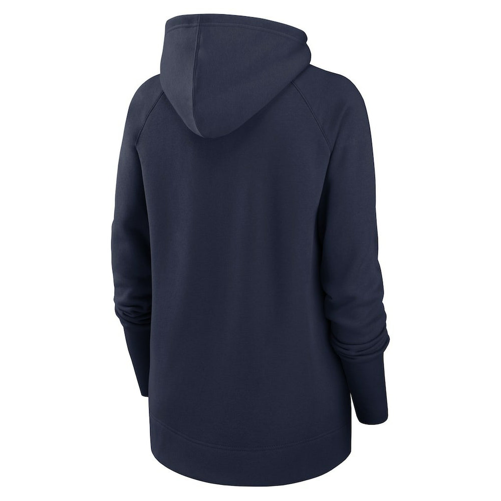 New England Patriots Women's Asymmetrical Raglan Full-Zip Hoodie | NFL US