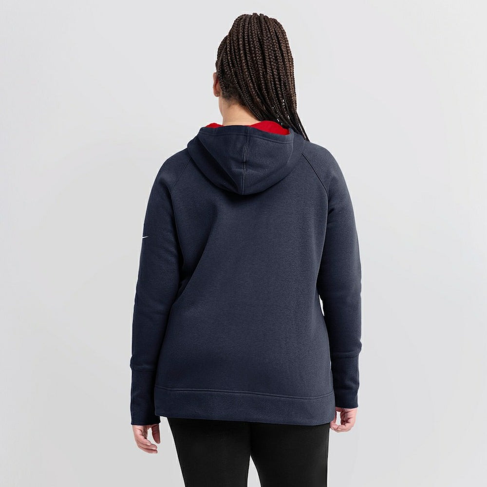 New England Patriots Women's Asymmetrical Raglan Full-Zip Hoodie | NFL US