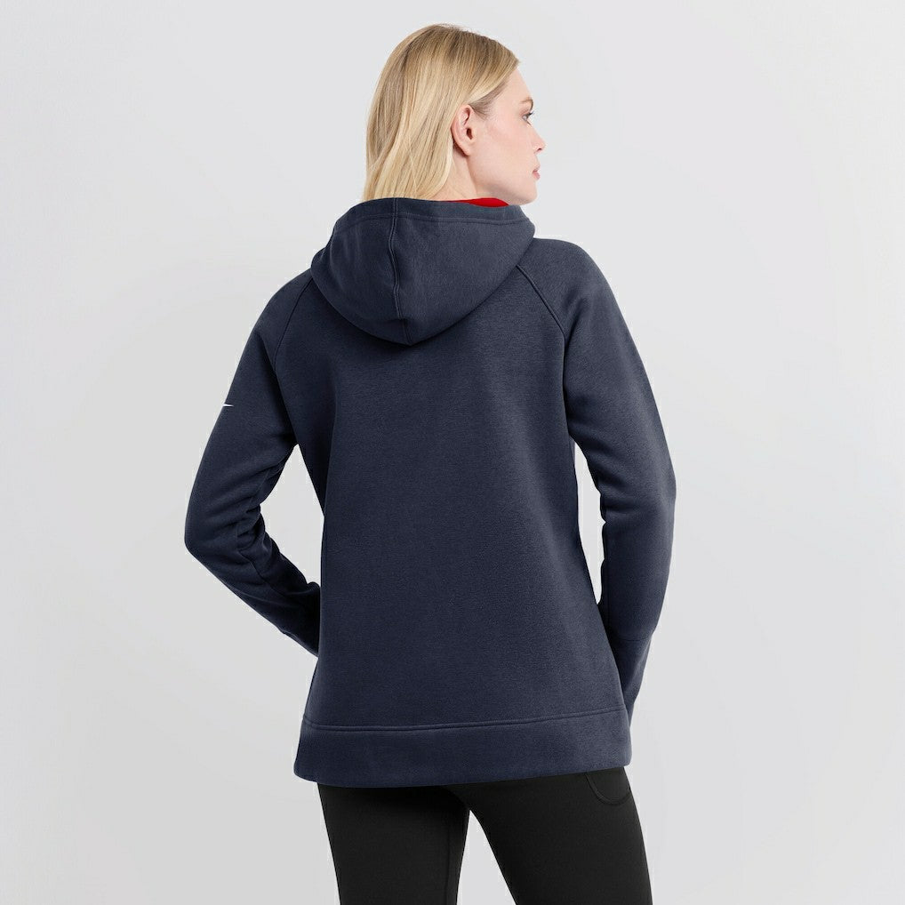 New England Patriots Women's Asymmetrical Raglan Full-Zip Hoodie | NFL US