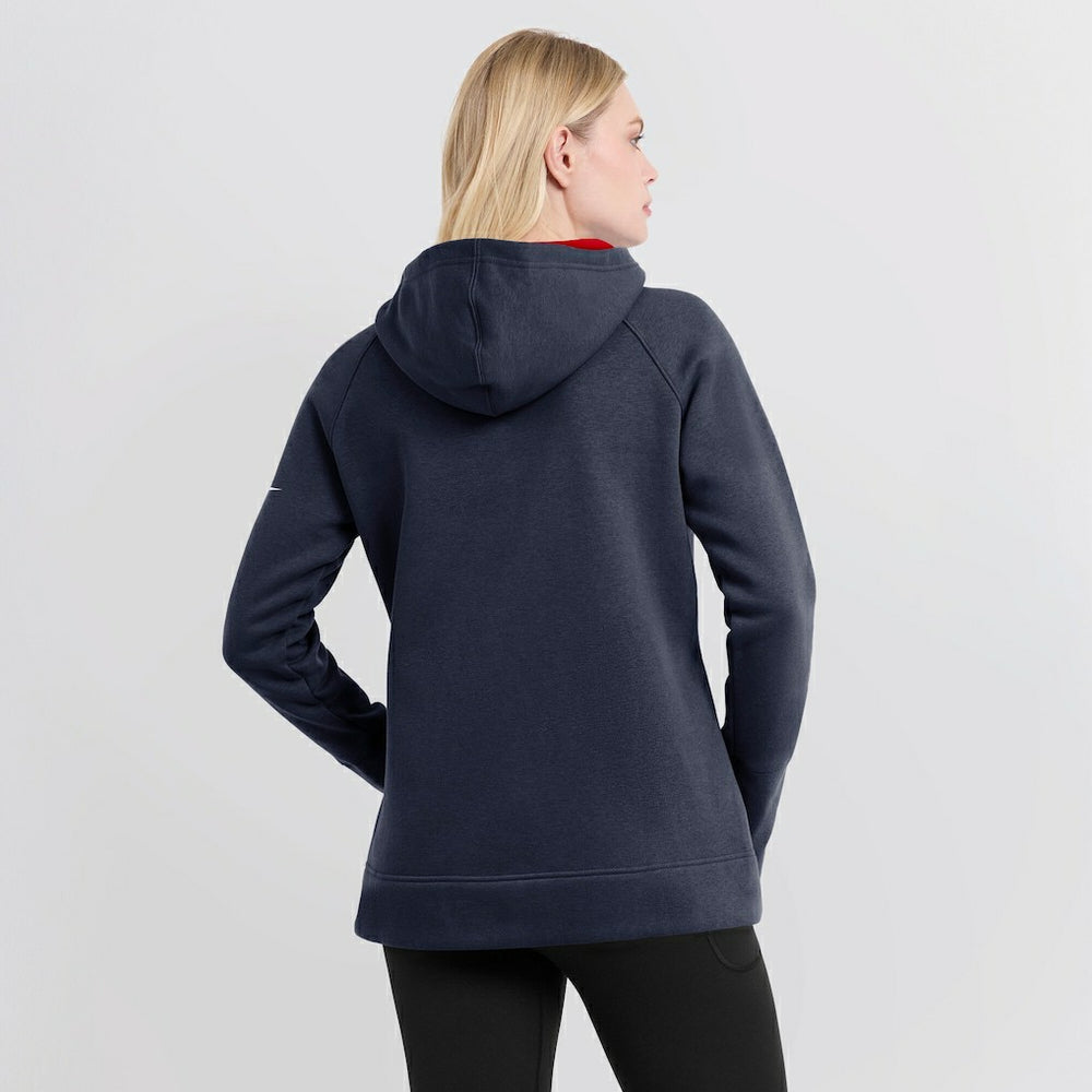 New England Patriots Women's Asymmetrical Raglan Full-Zip Hoodie | NFL US