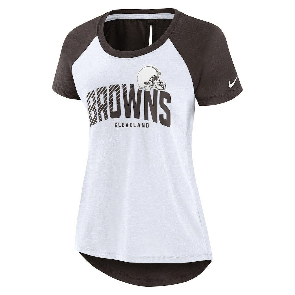 Cleveland Browns Women's Back Slit Lightweight Fashion T-Shirt | NFL Sale