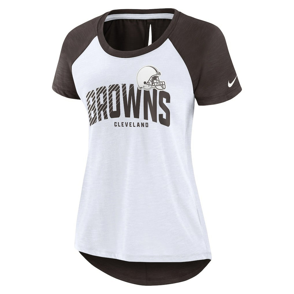 Cleveland Browns Women's Back Slit Lightweight Fashion T-Shirt | NFL Sale