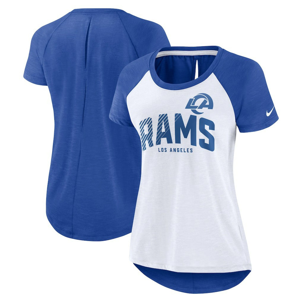 Los Angeles Rams Women's Back Slit Lightweight Fashion T-Shirt | NFL Near me