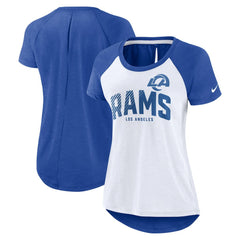 Los Angeles Rams Women's Back Slit Lightweight Fashion T-Shirt | NFL Near me