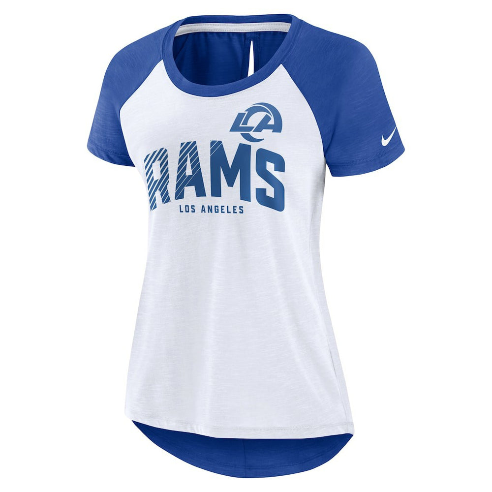 Los Angeles Rams Women's Back Slit Lightweight Fashion T-Shirt | NFL Near me