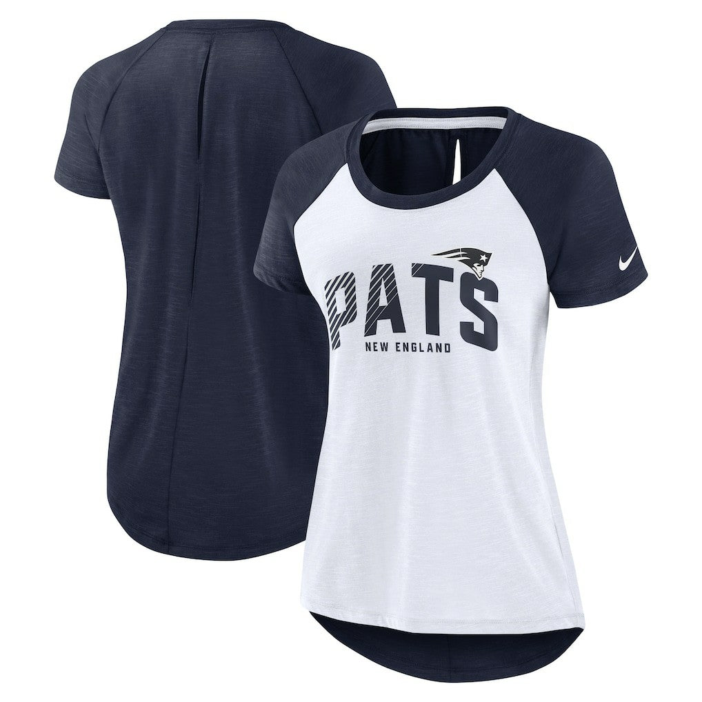 New England Patriots Women's Back Slit Lightweight Fashion T-Shirt | NFL Online