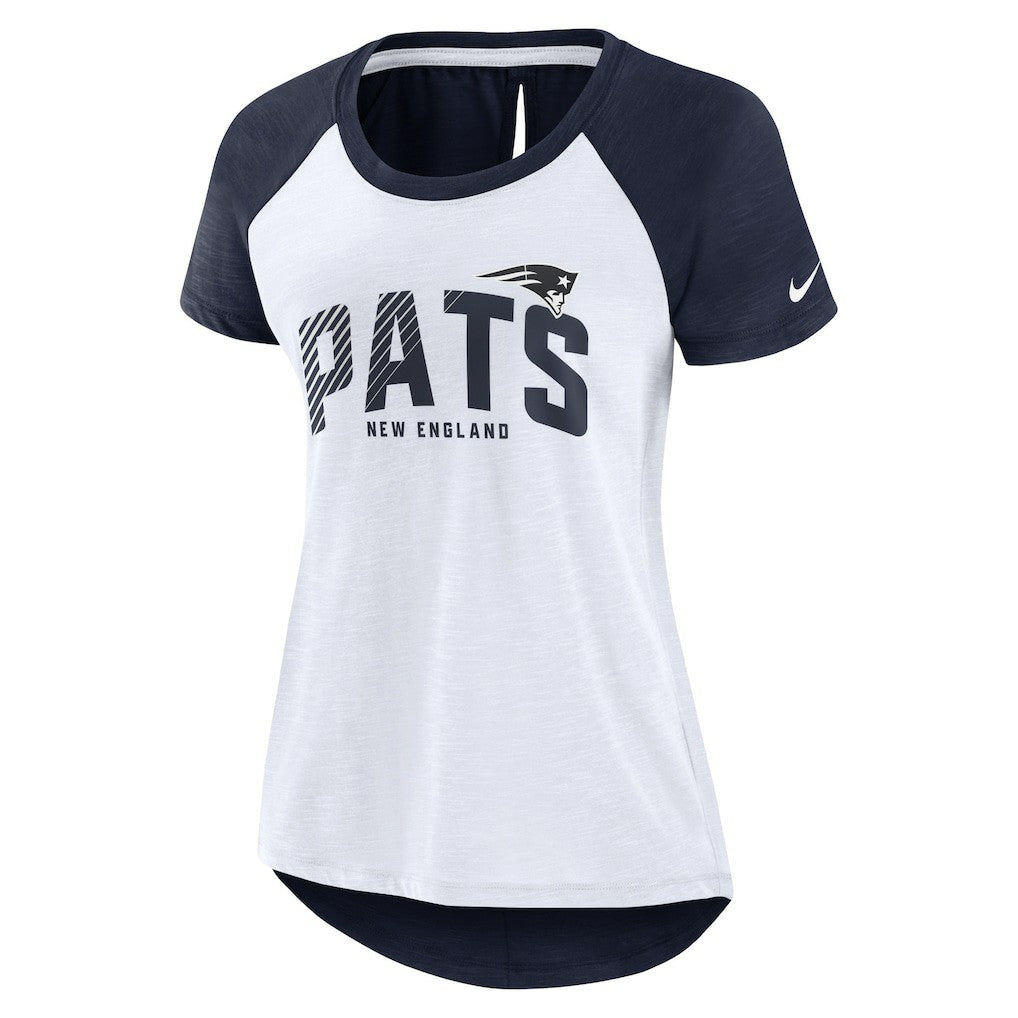 New England Patriots Women's Back Slit Lightweight Fashion T-Shirt | NFL Online