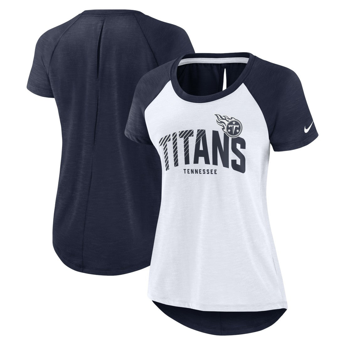 Tennessee Titans Women's Back Slit Lightweight Fashion T-Shirt | NFL On sale