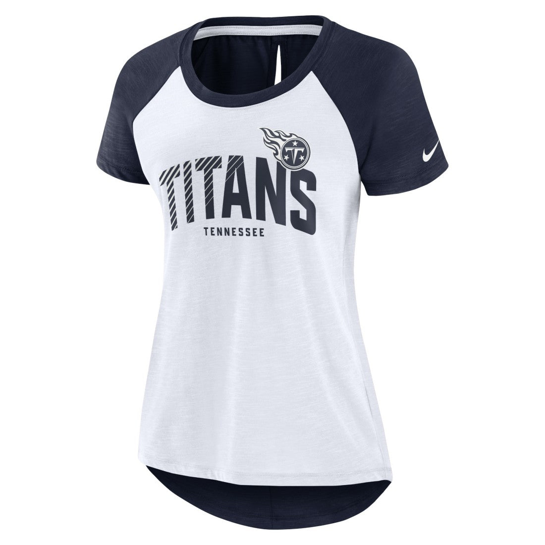 Tennessee Titans Women's Back Slit Lightweight Fashion T-Shirt | NFL On sale