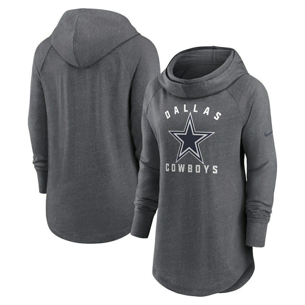 Dallas Cowboys Women's Raglan Funnel Neck Pullover Hoodie | NFL New