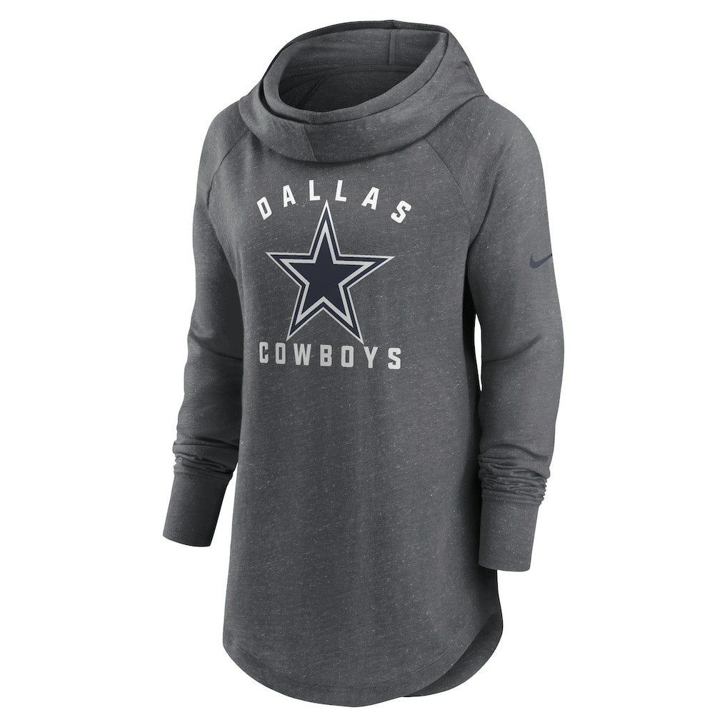 Dallas Cowboys Women's Raglan Funnel Neck Pullover Hoodie | NFL New