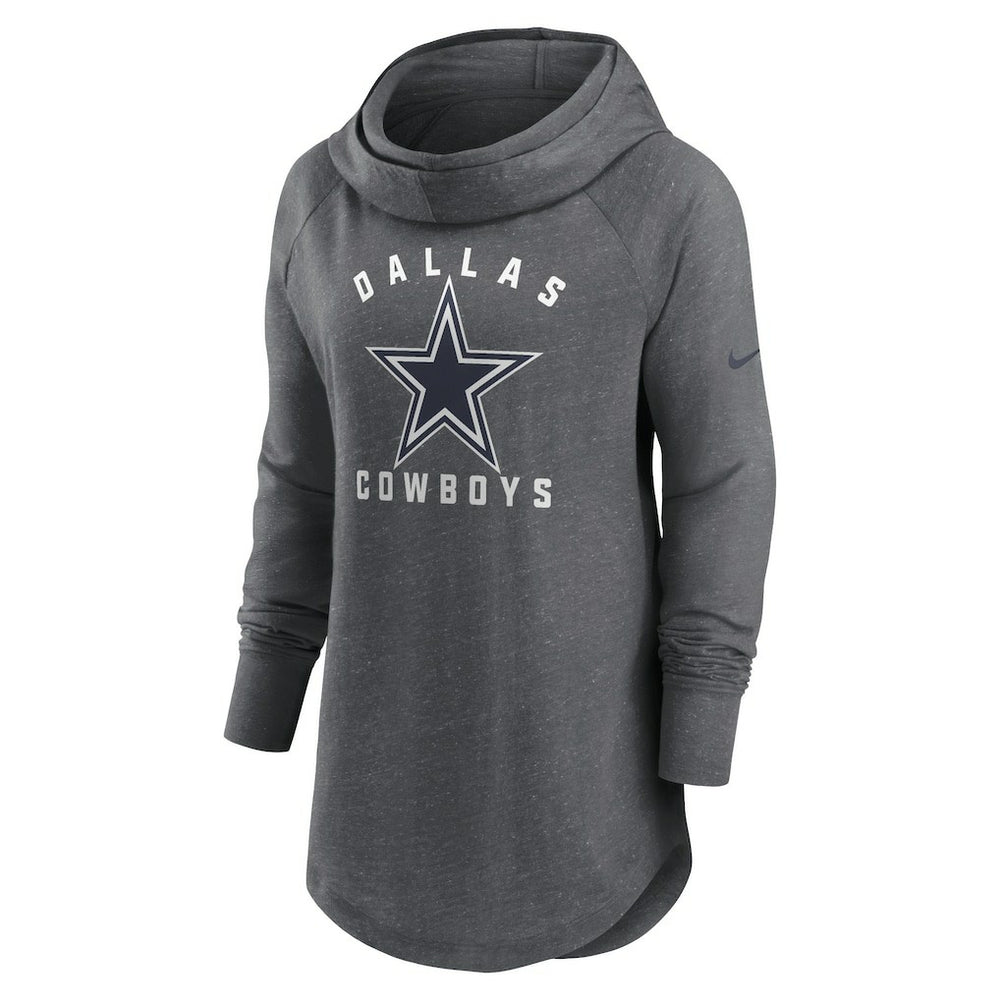 Dallas Cowboys Women's Raglan Funnel Neck Pullover Hoodie | NFL New