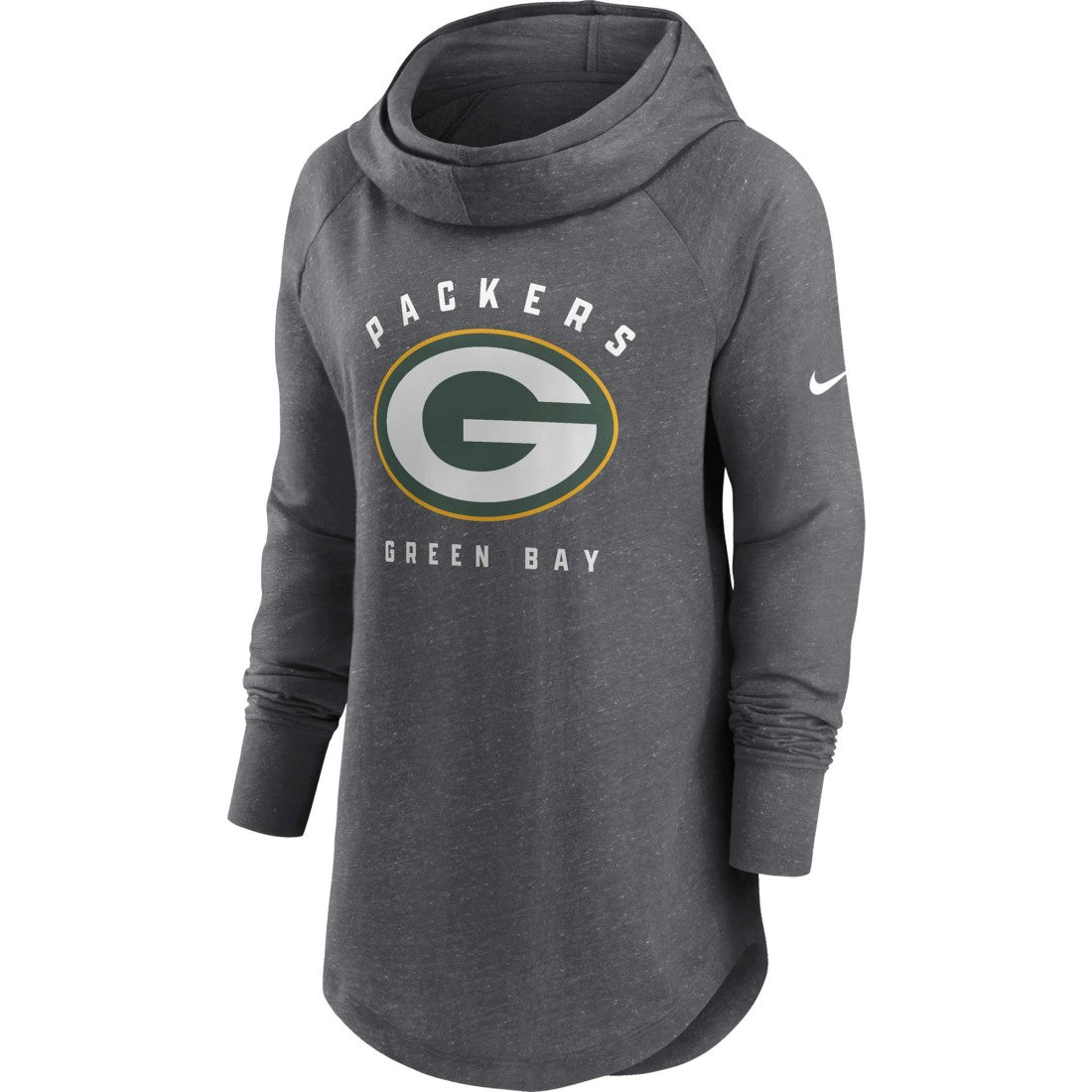 Green Bay Packers Women's Raglan Funnel Neck Pullover Hoodie | NFL Near me