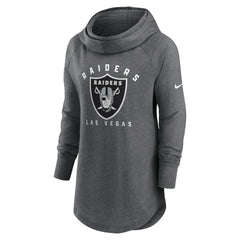 Las Vegas Raiders Women's Raglan Funnel Neck Pullover Hoodie | NFL New