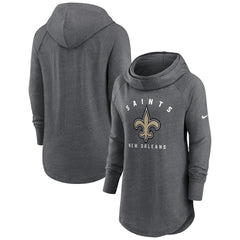 New Orleans Saints Women's Raglan Funnel Neck Pullover Hoodie | NFL Outlet
