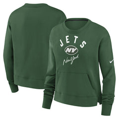 New York Jets Women's High Hip Fleece Pullover Sweatshirt | NFL Sale