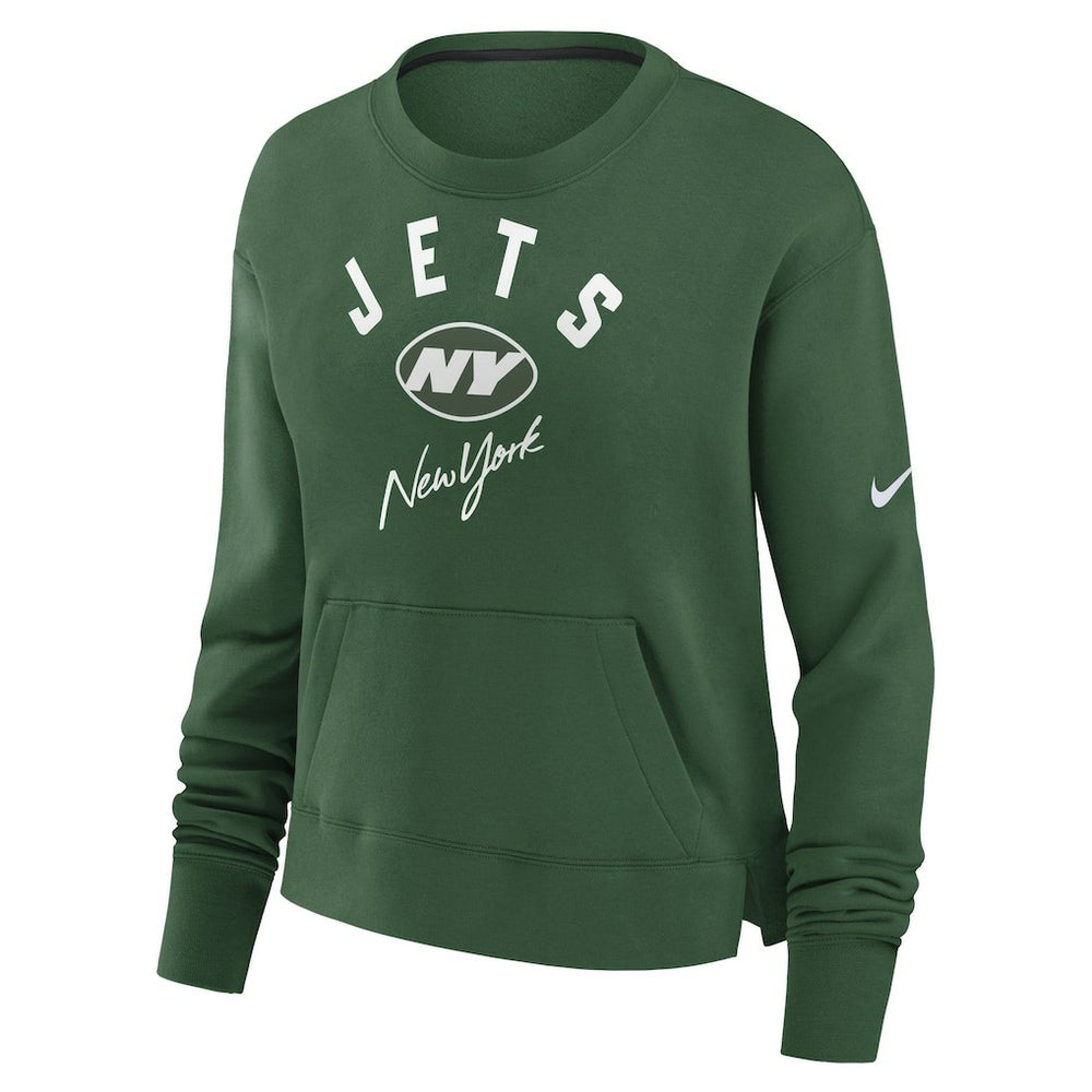 New York Jets Women's High Hip Fleece Pullover Sweatshirt | NFL Sale