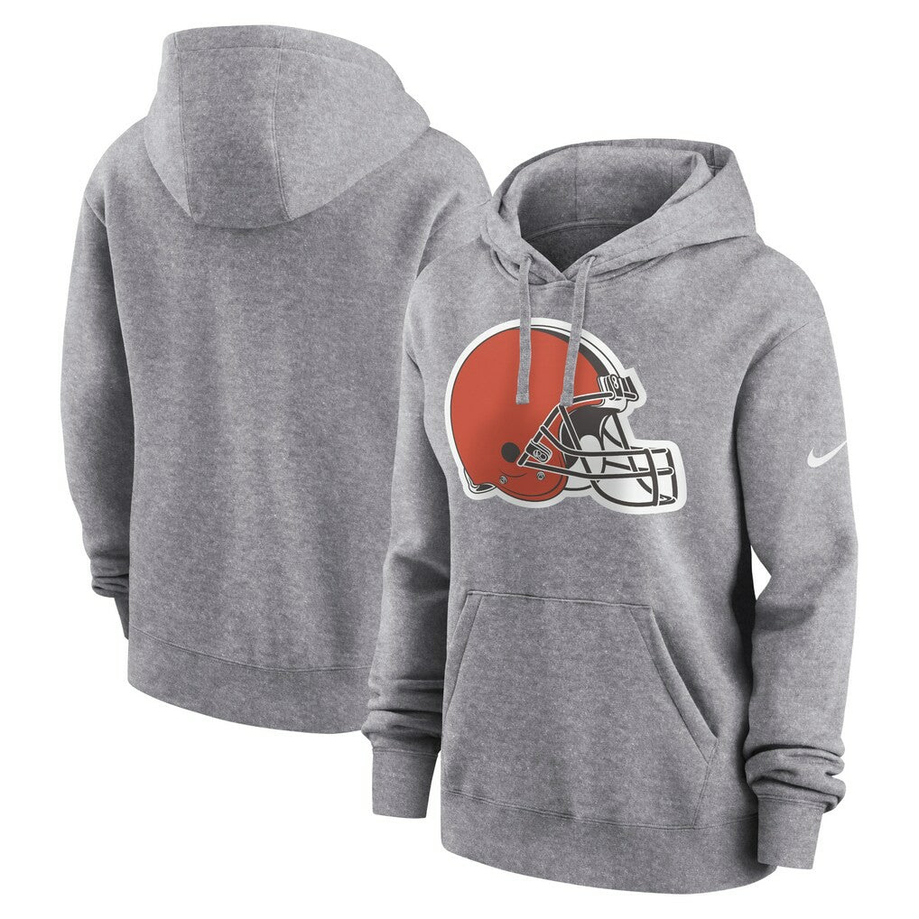 Cleveland Browns Women's Team Logo Club Fleece Pullover Hoodie | NFL Outlet