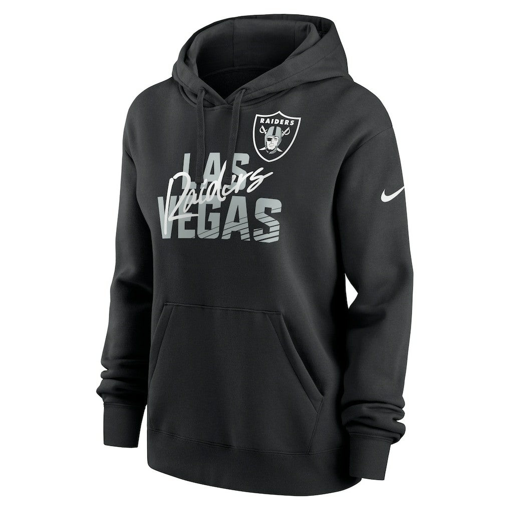 Las Vegas Raiders Women's Wordmark Club Fleece Pullover Hoodie | NFL Online