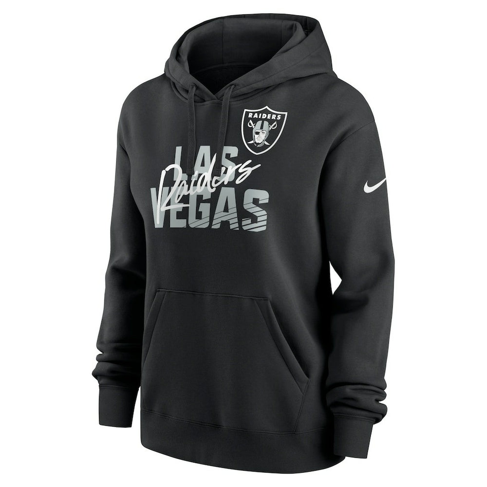 Las Vegas Raiders Women's Wordmark Club Fleece Pullover Hoodie | NFL Online