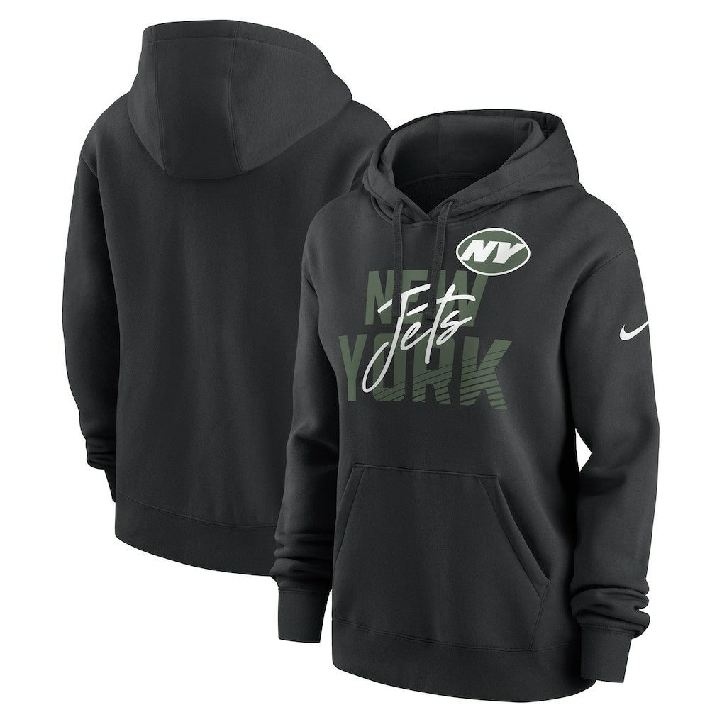 New York Jets Women's Wordmark Club Fleece Pullover Hoodie | NFL Online