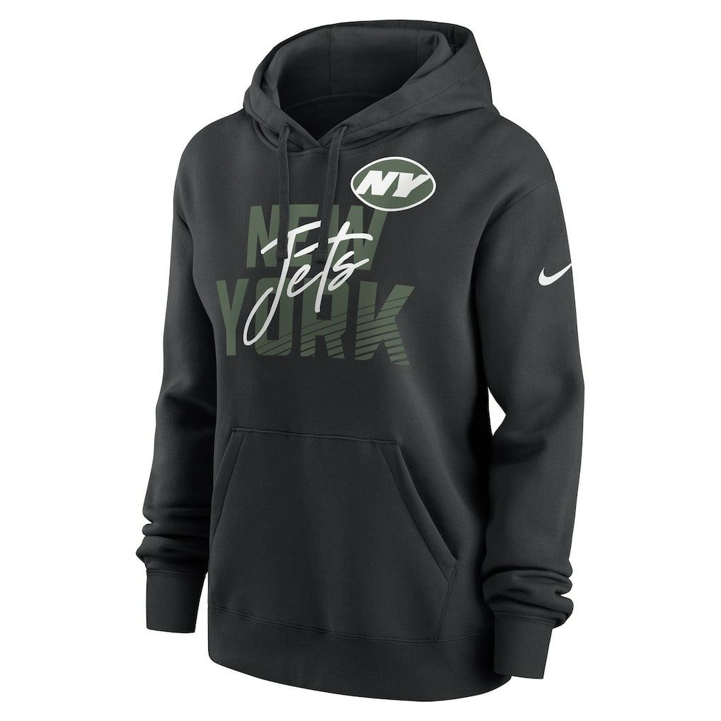 New York Jets Women's Wordmark Club Fleece Pullover Hoodie | NFL Online