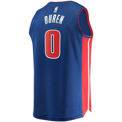 Blue Jalen Duren Detroit Pistons Fast Break Replica Jersey sale | NBA