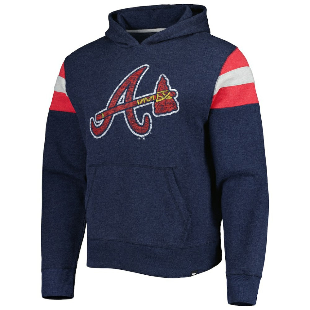 Atlanta Braves '47 Premier Nico Pullover Hoodie - MLB Hoodies