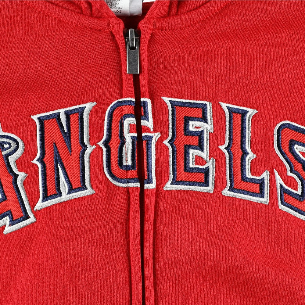 Los Angeles Angels Youth Wordmark Full-Zip Fleece Hoodie - MLB Hoodies