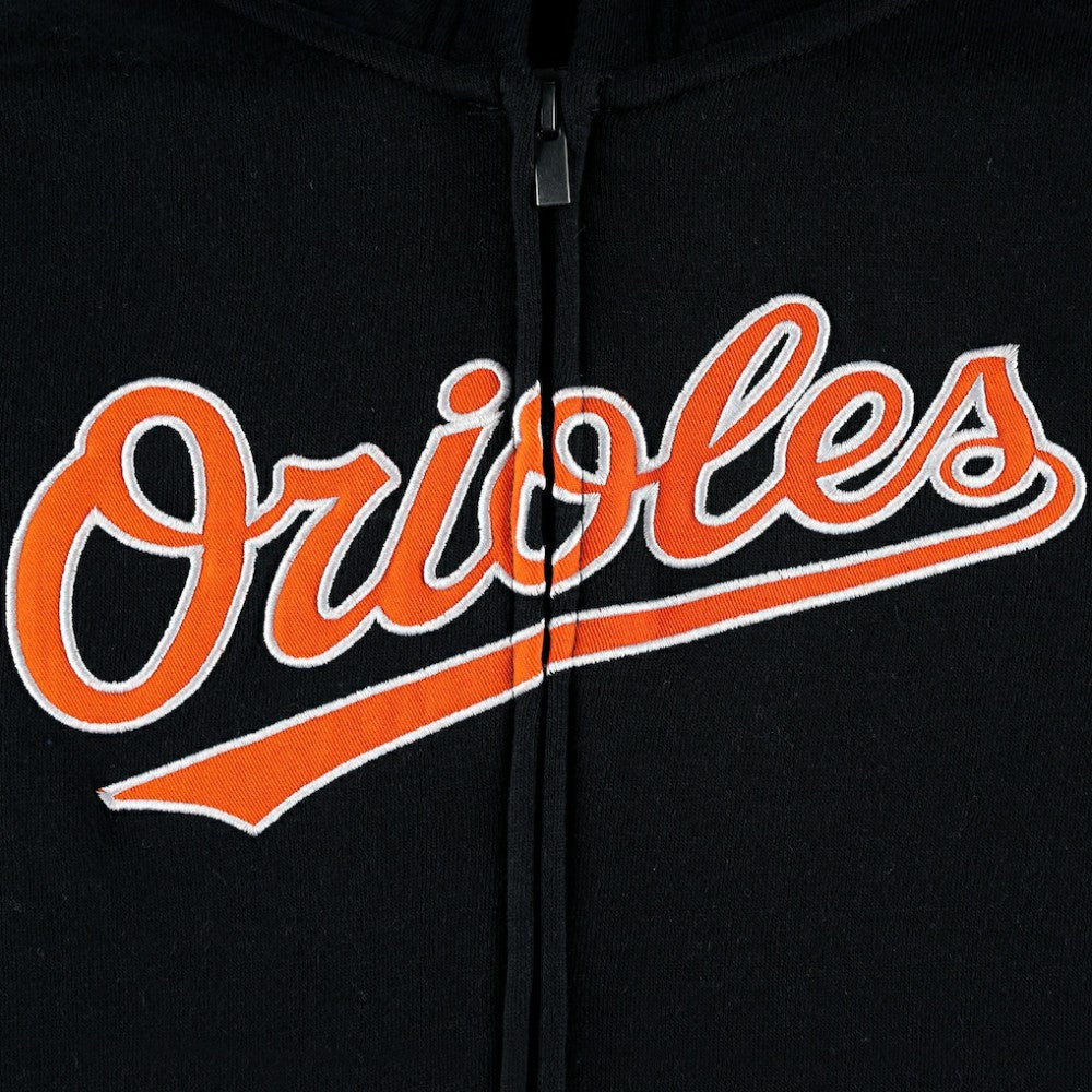 Baltimore Orioles Youth Wordmark Full-Zip Fleece Hoodie - MLB Hoodies