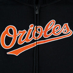 Baltimore Orioles Youth Wordmark Full-Zip Fleece Hoodie - MLB Hoodies