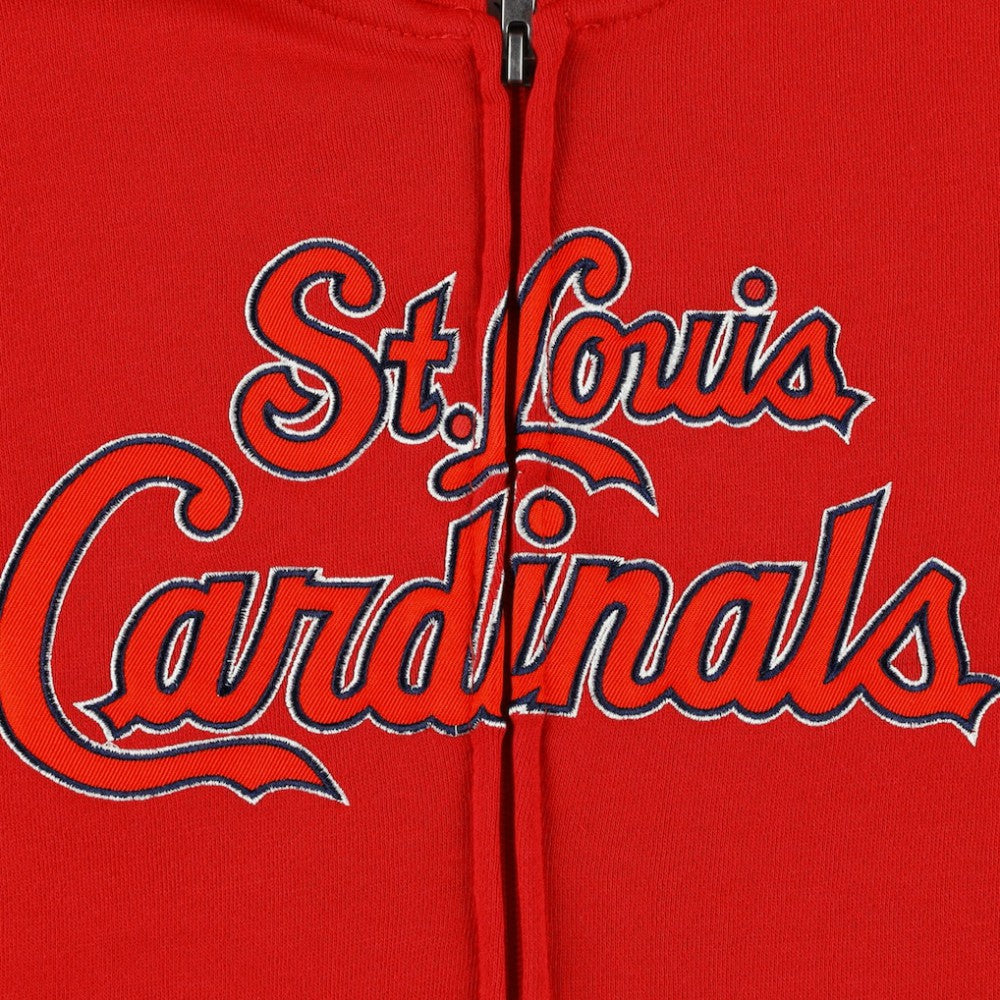 St. Louis Cardinals Youth Wordmark Full-Zip Fleece Hoodie - MLB Hoodies