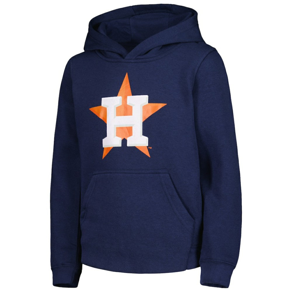 Houston Astros Youth Team Primary Logo Pullover Hoodie - MLB Hoodies