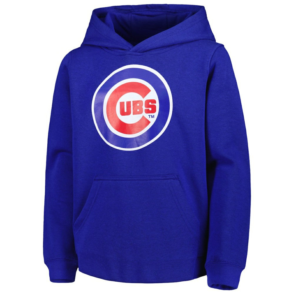 Chicago Cubs Youth Team Primary Logo Pullover Hoodie - MLB Hoodies