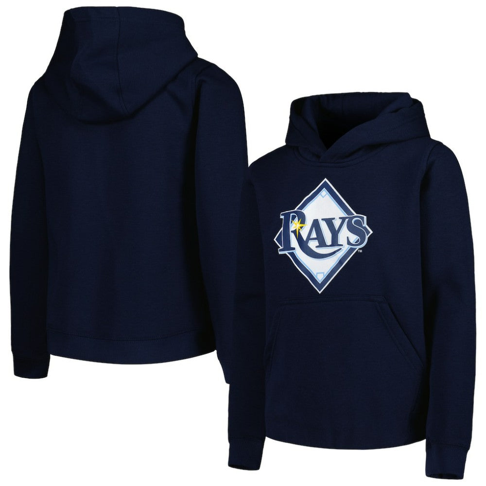 Tampa Bay Rays Youth Team Primary Logo Pullover Hoodie - MLB Hoodies
