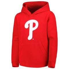 Philadelphia Phillies Youth Team Primary Logo Pullover Hoodie - MLB Hoodies