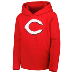 Cincinnati Reds Youth Team Primary Logo Pullover Hoodie - MLB Hoodies