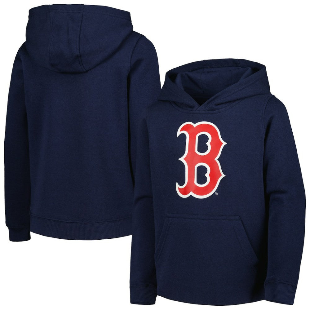 Boston Red Sox Youth Team Primary Logo Pullover Hoodie - MLB Hoodies