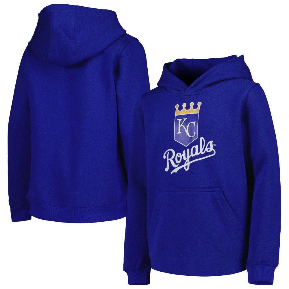 Kansas City Royals Youth Team Primary Logo Pullover Hoodie - MLB Hoodies