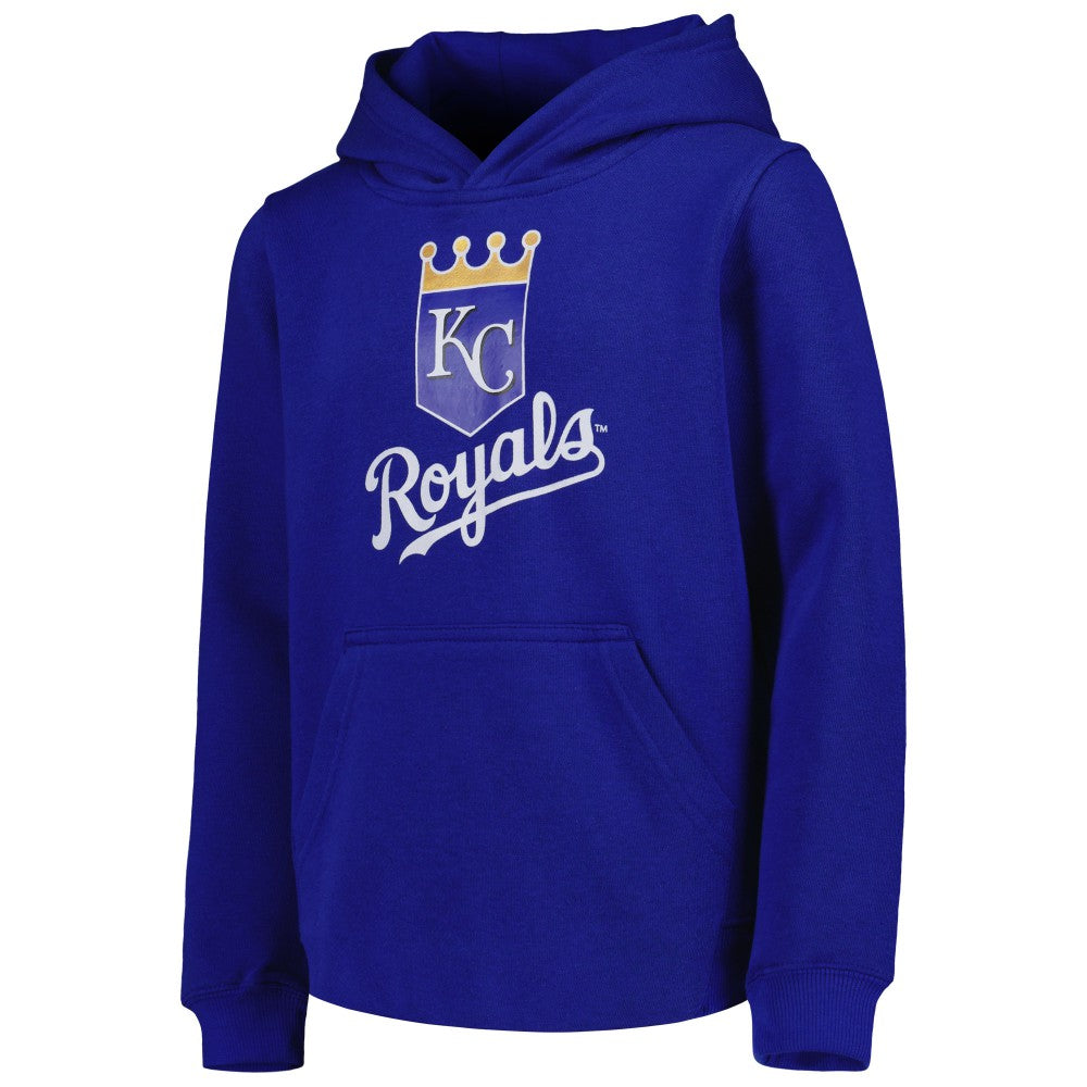 Kansas City Royals Youth Team Primary Logo Pullover Hoodie - MLB Hoodies