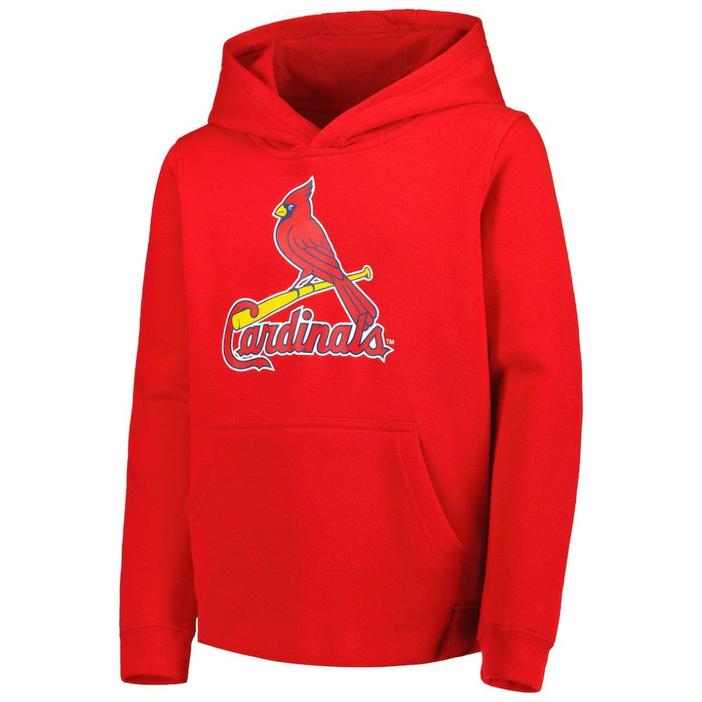 St. Louis Cardinals Youth Team Primary Logo Pullover Hoodie - MLB Hoodies