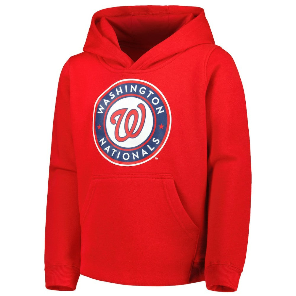 Washington Nationals Youth Team Primary Logo Pullover Hoodie - MLB Hoodies