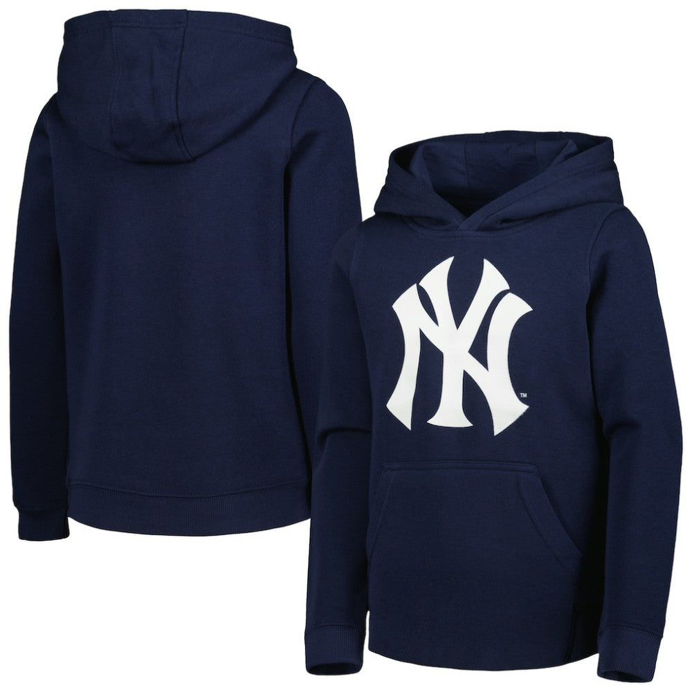 New York Yankees Youth Team Primary Logo Pullover Hoodie - MLB Hoodies