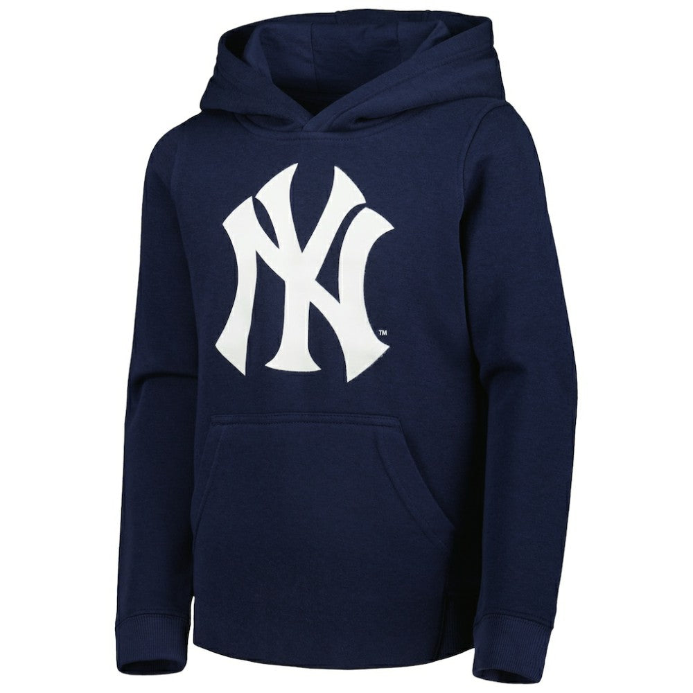 New York Yankees Youth Team Primary Logo Pullover Hoodie - MLB Hoodies
