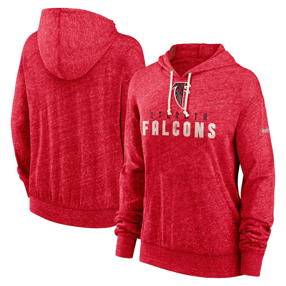 Atlanta Falcons Women's Rewind Gym Vintage Lightweight Pullover Hoodie | NFL Discount