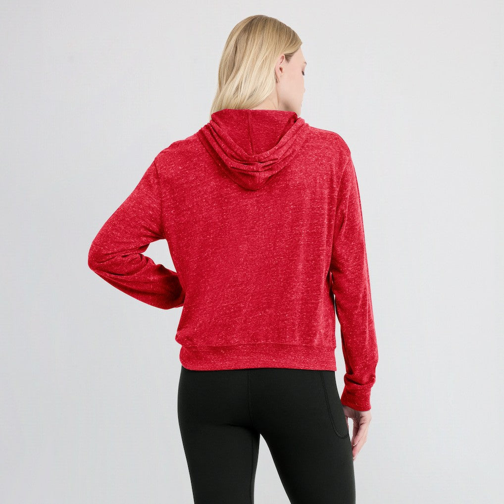 Atlanta Falcons Women's Rewind Gym Vintage Lightweight Pullover Hoodie | NFL Discount