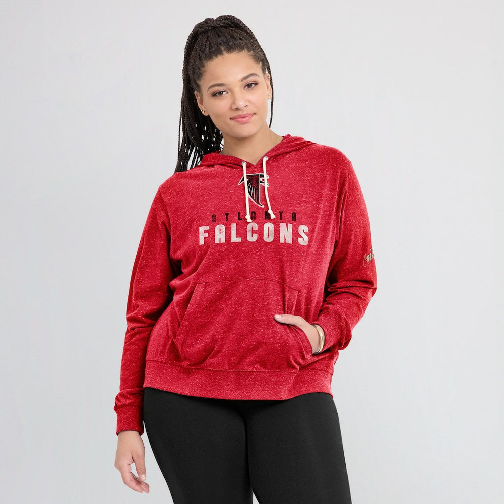 Atlanta Falcons Women's Rewind Gym Vintage Lightweight Pullover Hoodie | NFL Discount