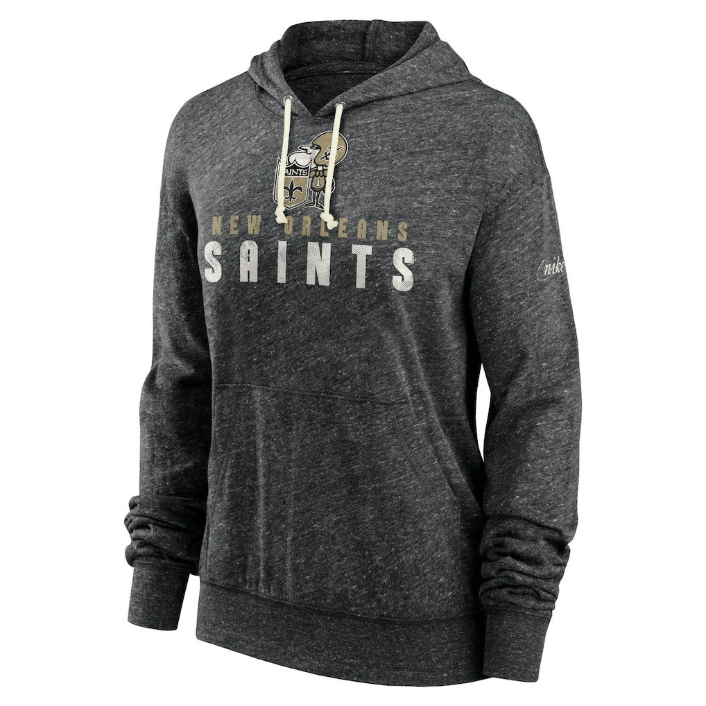 New Orleans Saints Women's Rewind Gym Vintage Lightweight Pullover Hoodie | NFL Near me
