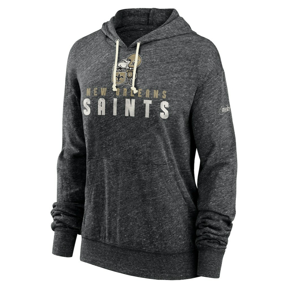New Orleans Saints Women's Rewind Gym Vintage Lightweight Pullover Hoodie | NFL Near me
