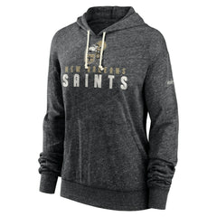 New Orleans Saints Women's Rewind Gym Vintage Lightweight Pullover Hoodie | NFL Near me